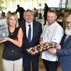 Karen Lilley Front Of House Lecturer David McKown David Lyon Scholars Manager And Blackburn College Principal Dr Fazal Dad