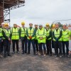 Representatives from the Leyland Town Deal Board, South Ribble Borough Council, Eric Wright Construction, R.P. Tyson Construction and MHCLG