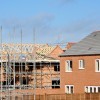 House Under Construction At Building Site