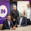 Mo Isap, founder and CEO of IN4 Group; Andy Beaden, co-founder and Chairman of IN4 Group; and the founders of GMP Recruitment James Cronin and Mike Pincott.