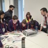 Primary School students take part in a STEM workshop at BAE Systems.