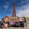 A Collection Of The People Involved In Blackpools City Of Culture Bid Celebrate Shortlisting
