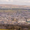 Aerial shot of Darwen 