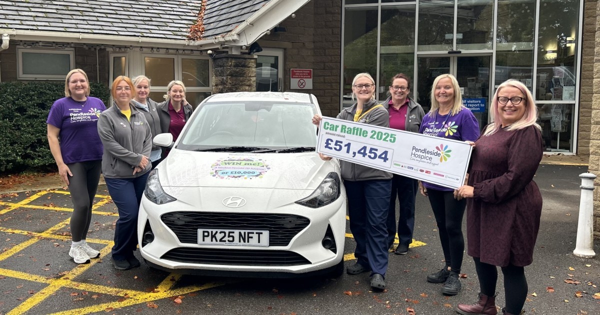 Paramore Car Raffle Pendleside Hospice Car Raffle raises record-breaking £51,454 as 2025
