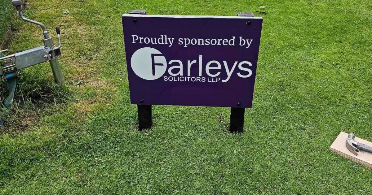 Farleys sponsors Pleasington Golf Club Driving Range LBV Hub