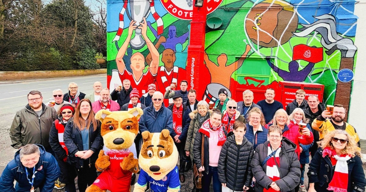 Brand New Mural Unveiled In Accrington Celebrating Football Club And ...