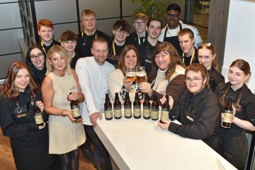 Bowland Brewery, of the James’s Places hospitality business headquartered in Clitheroe, have created a special IPA ale for Blackburn College's Scholars training restaurant as part of a unique project with the catering and hospitality students
