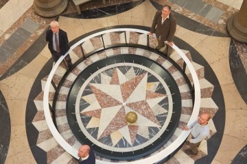 Professor Derek Ward-Thompson, Dr Brett Patterson, James Arnold, programme and collections manager at The Harris & Timothy Joel, assistant director, head of arts and culture at Preston City Council.