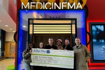 Skiddle cheque presentation to Alder Hey Hospital
