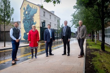 Nick Hague, Cllr Valerie Wise, County Councillor Brian Moore, Chris Hayward, director of development and housing at Preston City Council, and John Chesworth