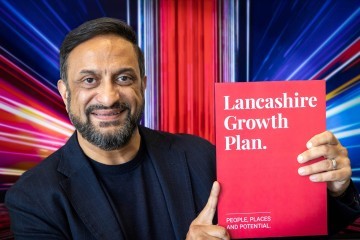 Mo Isap from the Lancashire Business Board with the plan