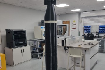 The torpedo mock up At Airframe Designs