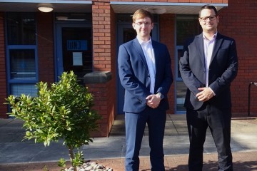 Stuart Mercer, left, and Matthew Johnson