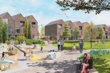 Artist impression of the area around Central Drive