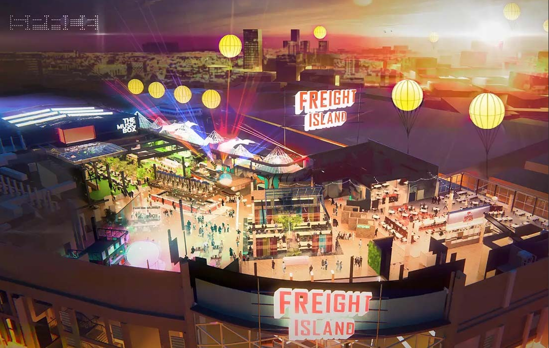 Freight Island in Newcastle