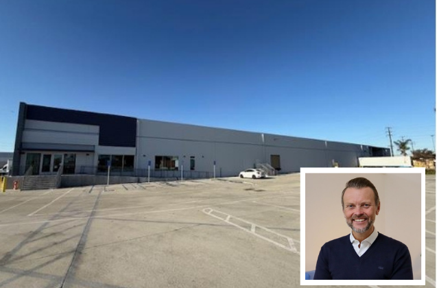 Lee Thompson and one of the centres