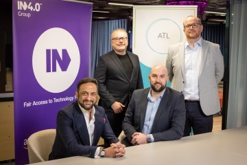 Mo Isap, founder and CEO of IN4 Group; Andy Beaden, co-founder and Chairman of IN4 Group; and the founders of GMP Recruitment James Cronin and Mike Pincott.