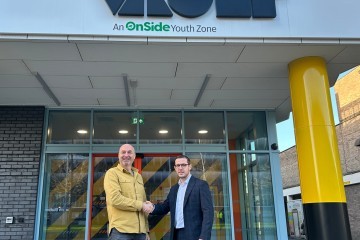 Tim Jacques chief executive Vault Youth Zone and Scott Andrews director Ameon