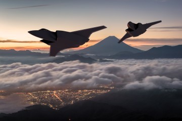 Tempest flying over Japan