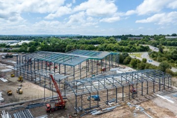 Botany Bay Steel Units Drone Shot