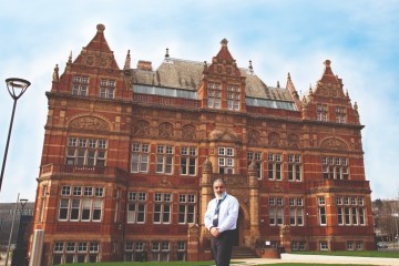 Dr Fazal Dad At Blackburn College's Victoria Building