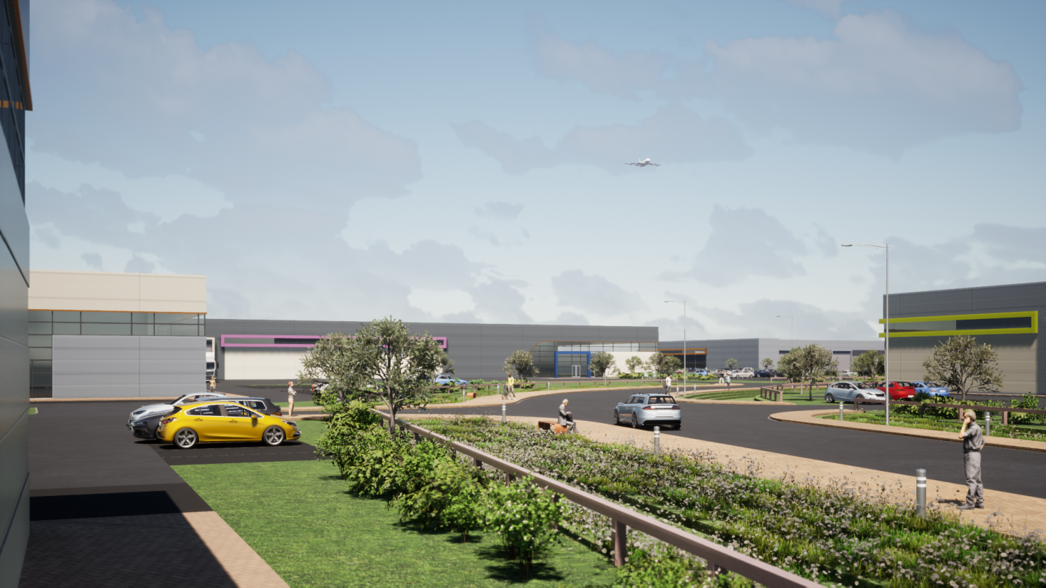 Artist's impression of Blackpool Airport Enterprise Zone Eastern Gateway