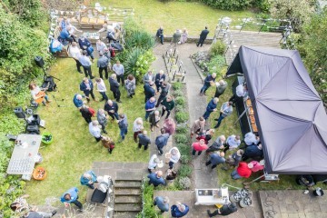 Aerial view of FWP's Garden Party