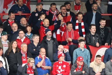 Fellowship of the Norwegian Accrington Stanley Supporters at Stanley’s home game against Crewe Alexandra. IMAGE KIPAX.jpg.jpg