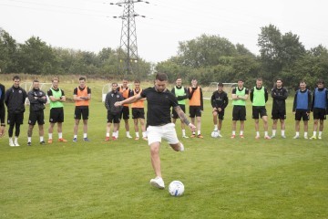 Sponsors took penalties in front of the Accrington Stanley players and coaches.jpg.jpg