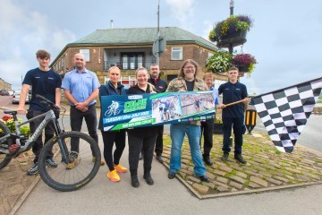 The main sponsors of the Colne Grand Prix including Fort Vale Coalition Facilities Management The Great British Rhythm and Blues Festival and Macadam.jpg.jpg