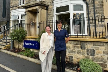 Joanne Morton and Katie Dorning outside Egerton Manor CROPPED.JPG.jpg