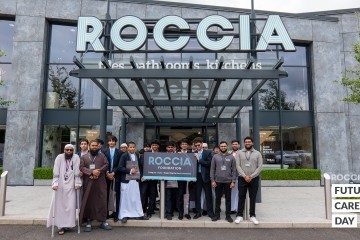 Group photo outside the retail side entrance of ROCCIA.jpg.jpg