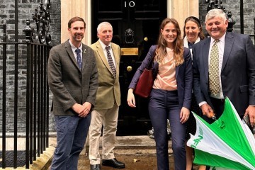 John Alpe of the NFU visits Downing Street