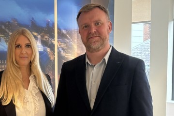 Krista Powell and Stephen Faulkner