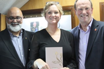 Jayant Raniga from PureJewels, Helen Dimmick and Phil Ainsworth, both from Ainsworth Jewellers