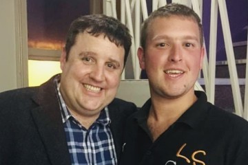 LS Music Studios regularly work with stars around the world including comedian Peter Kay pictured here with LS Music Studios CEO Eddy OBrien.jpeg.jpg