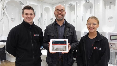 Bespoke delivers new website for Clifton Trade Bathrooms - Lancashire ...