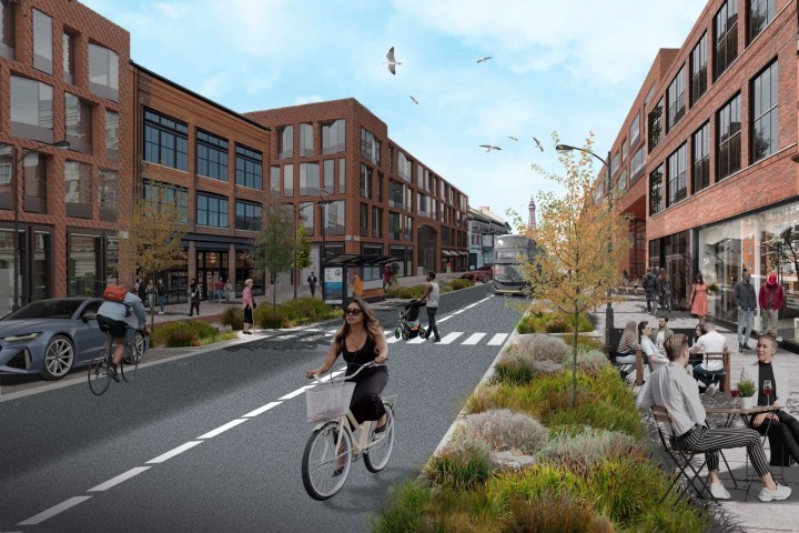 Artist impression of how Central Drive could look