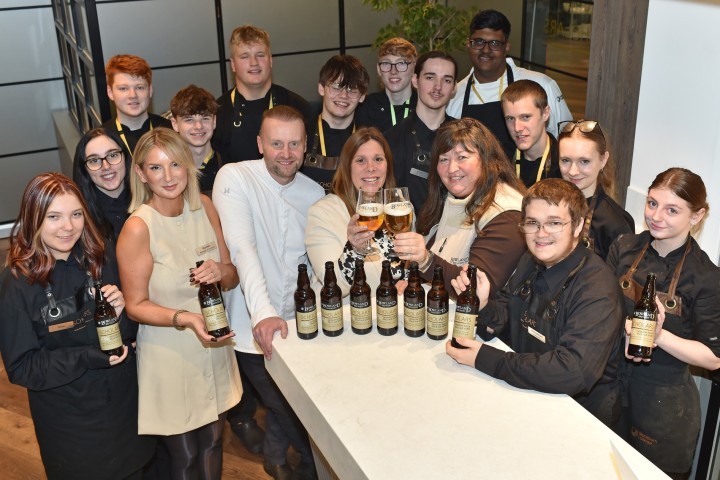 Bowland Brewery, of the James’s Places hospitality business headquartered in Clitheroe, have created a special IPA ale for Blackburn College's Scholars training restaurant as part of a unique project with the catering and hospitality students
