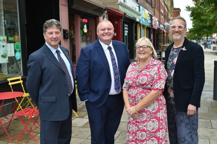 Brian Moore, Lee Johnson, Anne Williamson and Andrew Leeming