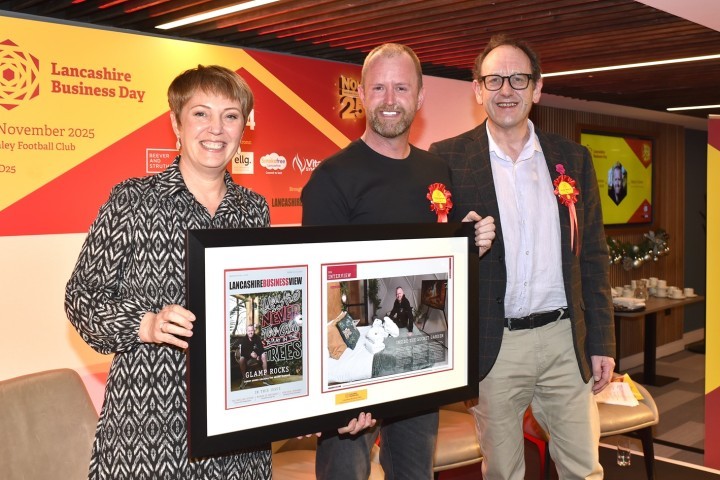 Joanne Hindley, Derry Green and Richard Slater at Lancashire Day