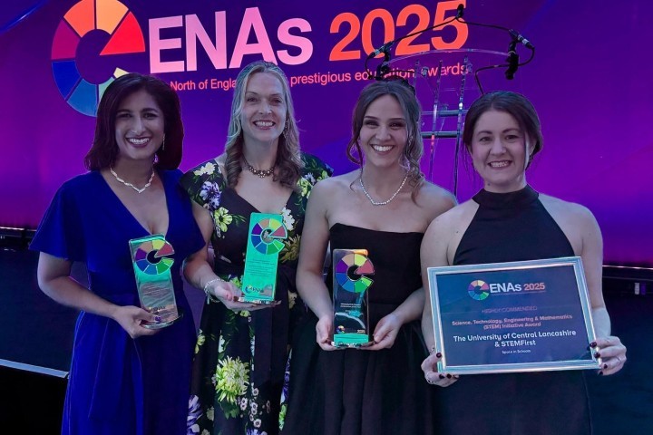 University of Central Lancashire winners at Educate North Award Winners 2025 