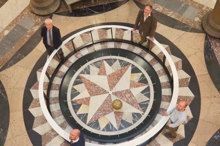 Professor Derek Ward-Thompson, Dr Brett Patterson, James Arnold, programme and collections manager at The Harris & Timothy Joel, assistant director, head of arts and culture at Preston City Council.