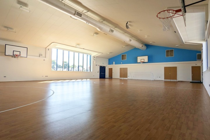 Inside the new hall