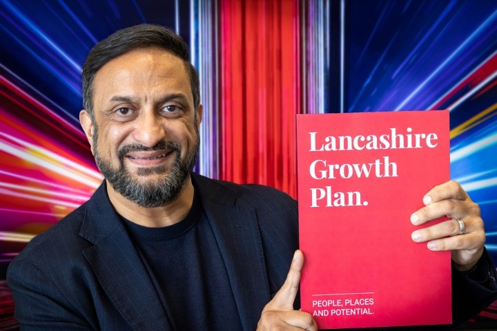 Mo Isap from the Lancashire Business Board with the plan