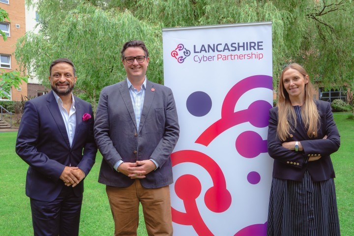 Mo Isap Chair Of The Lancashire Business Board Nick Miles National Cyber Force Deputy Director For Samlesbury Annette Weekes Representative Of The NWRDSC