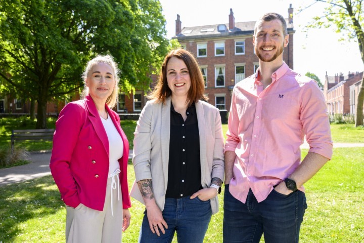 Rebecca Latham, Gemma Cornwall and Ross Cornwall