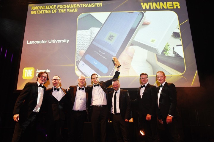 Lancaster University has won the Knowledge Exchange/Transfer Initiative of the Year Award 