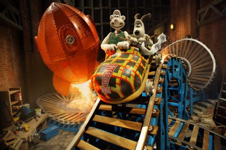 Wallace and Gromits Thrill O Matic Sees Guests Ride In A Giant Slipper
