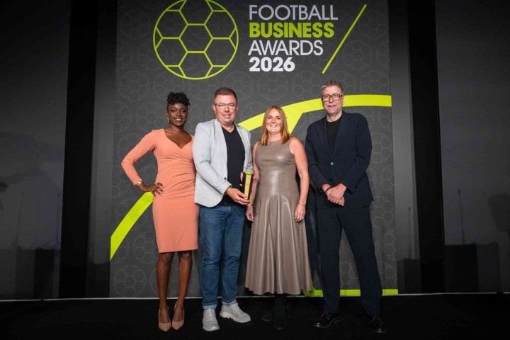 Geraint Williams (Founder & CEO) and Claire Fitzgerald-Firth (Head of Engagement & Client Services at ADI) stand aside host presenter, Mark Chapman.